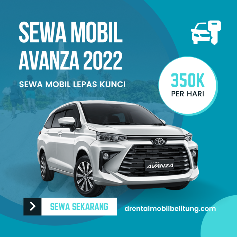 SEWA MOBIL AVANZA 2022 BELITUNG